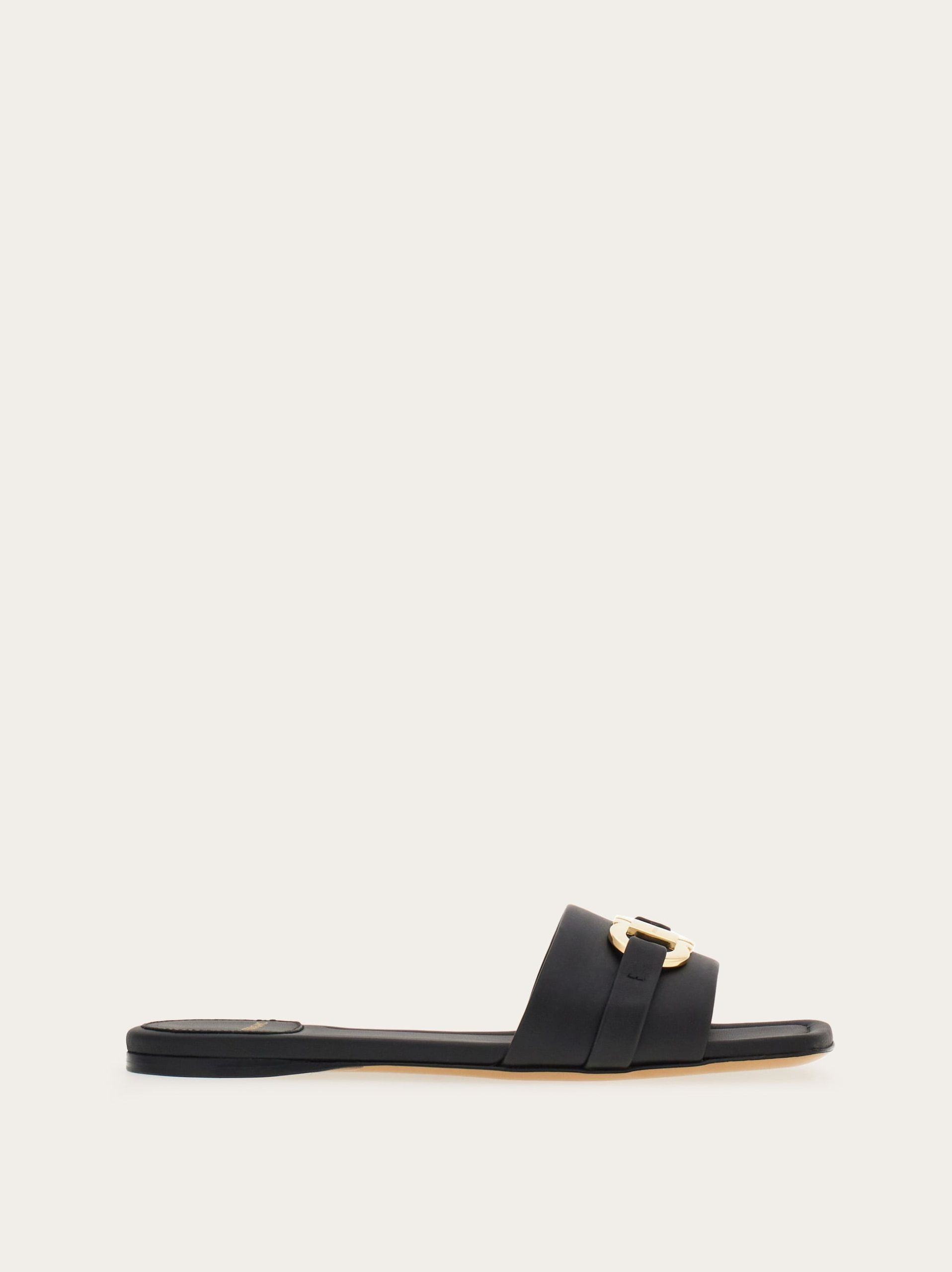 Ferragamo Flat slide with Gancini ornament - Image 1